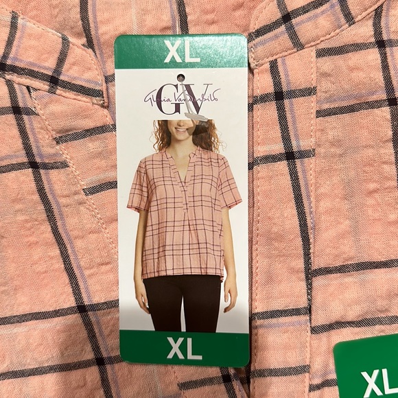 NWT Gloria Vanderbilt Ladies' Seersucker Popover XL - Picture 2 of 10